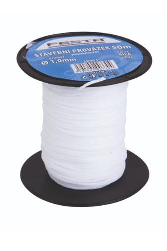 Provázek stavební pletený 1.0 mm x 50m bílý 720010