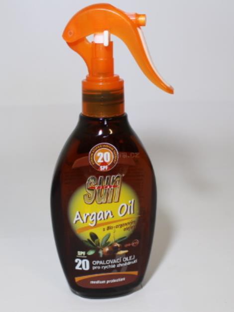 Vivaco SUN Vital Argan Oil opalovací olej OF20 200 ml