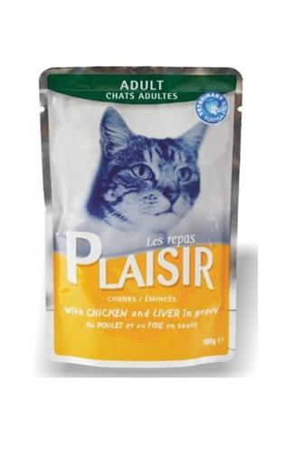 Plaisir Cat kapsička kuřecí + játra 100 g