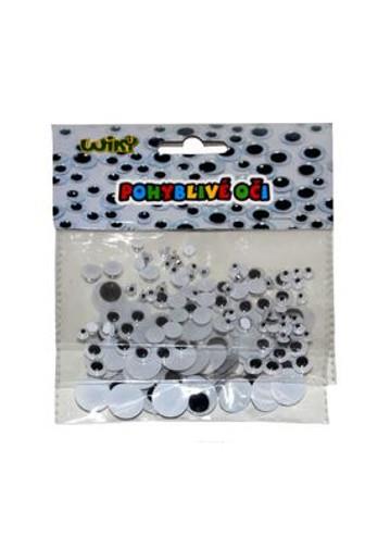 Wiky pohyblivé oči mix velikostí 120 ks