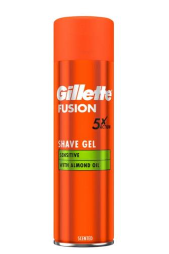 Gillette Fusion5 gel na holení Ultra sensitive Aloe 200 ml