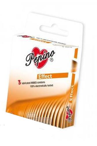 Pepino Effect kondomy zdrsněné kroužky 3 ks