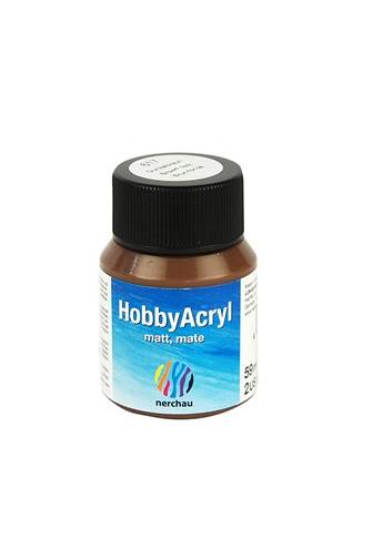 Nerchau Hobby Acryl Mat 617 tmavě hnědá 59 ml