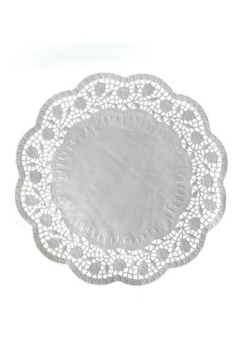 Dortová podložka kulatá bílá 30 cm 6 ks