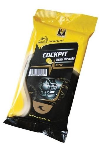 Coyote Cockpit ubrousky na palub.desku s vůní citronu 30ks 