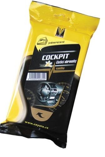 Coyote Cockpit ubrousky na palubní desku s vanilkou 30ks