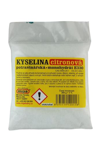 Kyselina citronová potravinářská 200 g