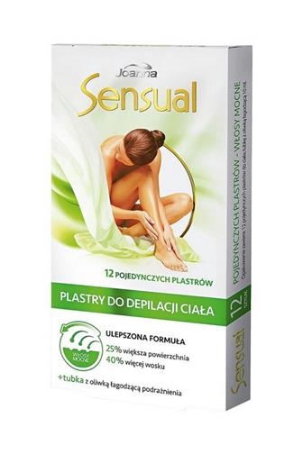 Sensual depilační náplast na tělo (silnější chloupky) 12 ks