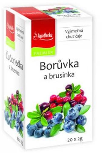 Apotheke Premier borůvka s brusinkou 20 x 2 g