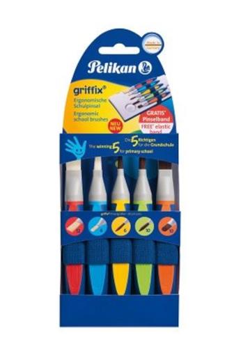 Pelikán Štětce sada griffix ergonomické 5 ks