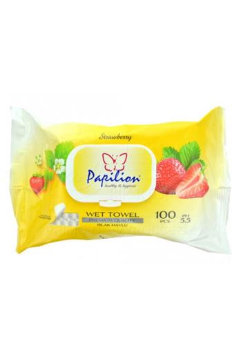 Papilion vlhčené ubrousky Strawberry 100 ks