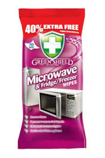 Green Shield vlhčené ubrousky na mikrovlnky/ledničky 70 ks