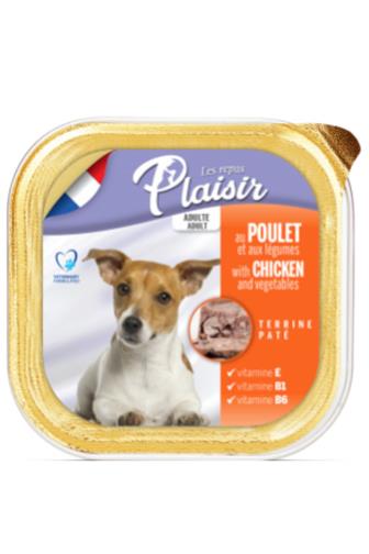 Plaisir dog paté kuřecí se zeleninou 300 g