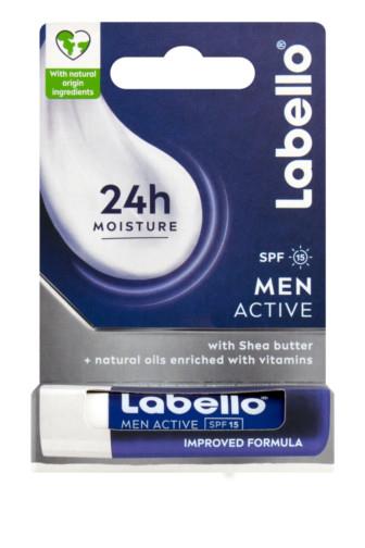 Labello Men Active 24h balzám na rty OF15 4.8 g