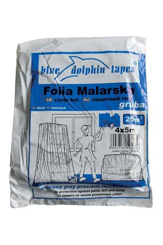 Mako Folie zakrývací silná 4 x 5m 25 my