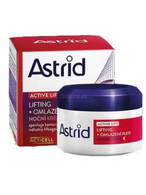 Astrid Active Lift liftingový omlazující noční krém 50+ 50 ml