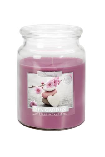 Bispol Aura svíčka vonná sklo spa garden 500 g
