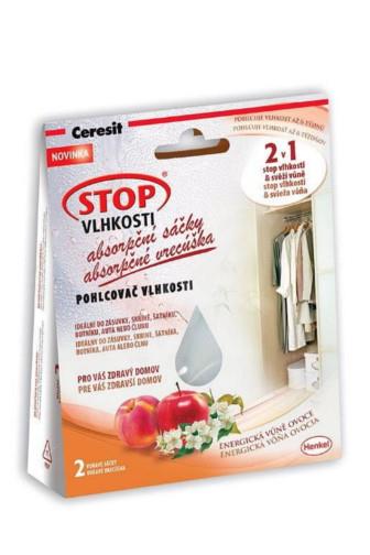 Ceresit Stop Vlhkosti 2v1 - absorpční sáčky energické ovoce 2 x 50 g