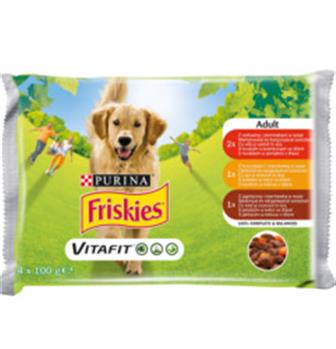 Friskies Adult kapsička ve šťávě 4 x 100 g