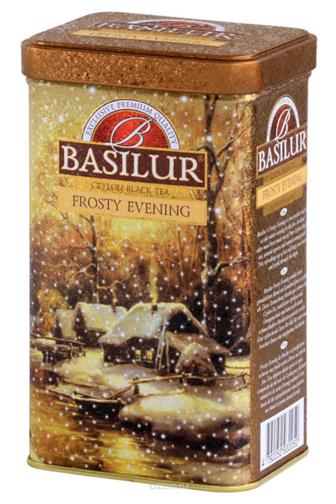 Basilur Frosty Evening černý sypaný čaj plech 85 g