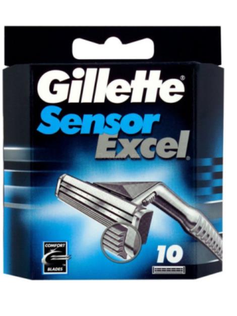 Gillette Sensor Excel náhradní hlavice 10 ks