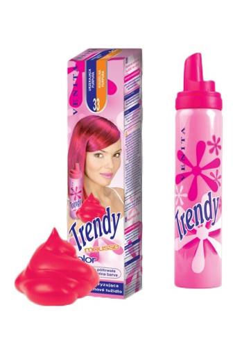 Venita Trendy mousse color č.33 kouzelná purpura 75 ml