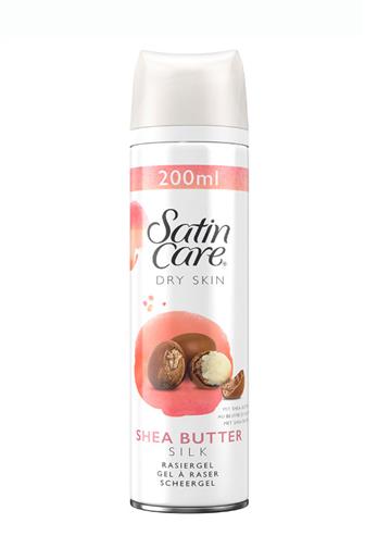 Gillette Satin Care gel na holení Shea Butter silk 200 ml