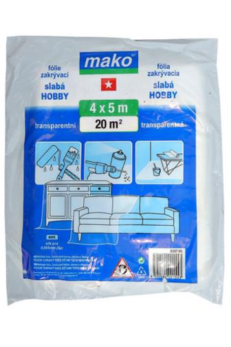 Mako folie zakrývací slabá 4x5m 