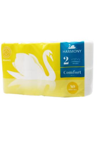 Harmony Comfort White 2 vrstvý bílý toaletní papír 16 ks