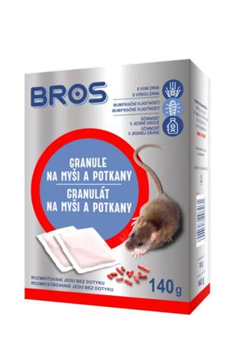 Bros granule na myši a potkany 7 x 20 g