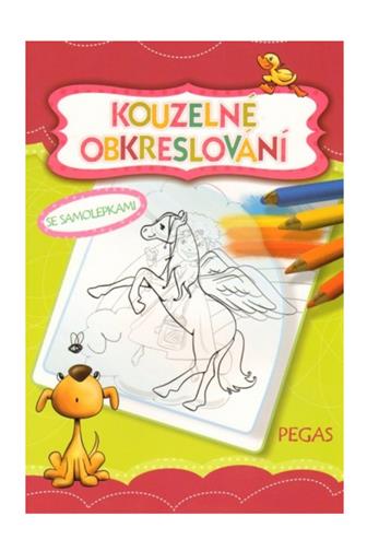 Omalovánky Kouzelné obkreslování se samolepkami A4