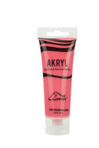 Luma Akrylová barva tmavě růžová 75 ml