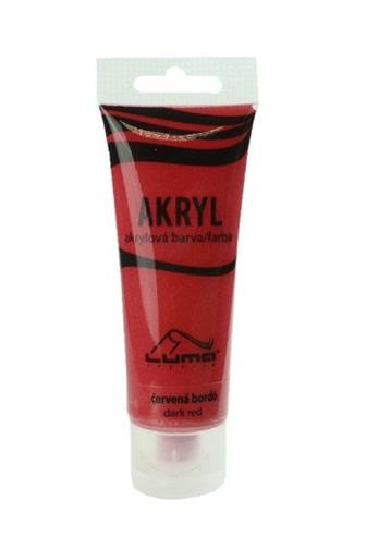 Luma Akrylová barva červená bordó 75 ml