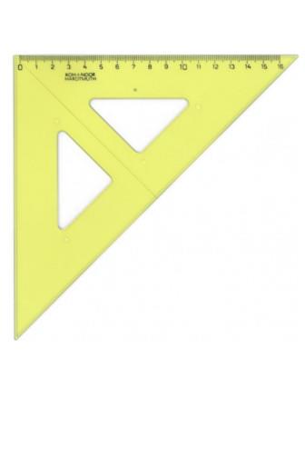KOH-I-NOOR Trojúhelník 744152 žlutý 45/177 s kolmicí