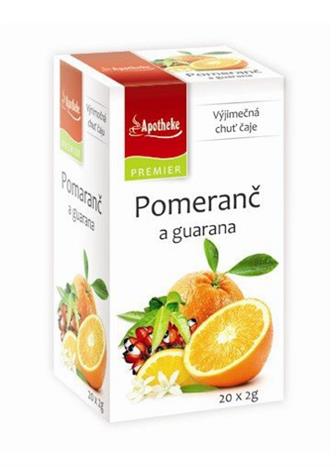 Apotheke Premier čaj Pomeranč s guaranou 20x2 g