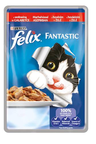 Purina Felix kapsička s hovězím 85 g