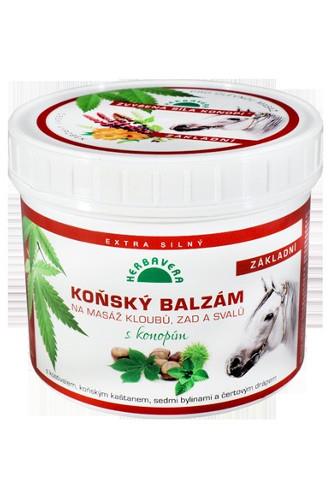 Herbavera Koňský balzám základní s konopím 500 ml
