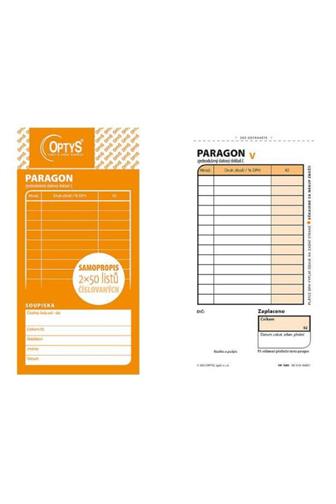 Optys Paragon 1089 2 x 50 l samopisovací číslovaný
