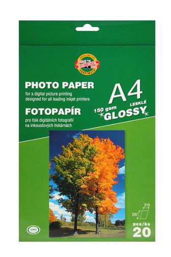 KOH-I-NOOR Fotopapír A4 lesklý 150g 20ks