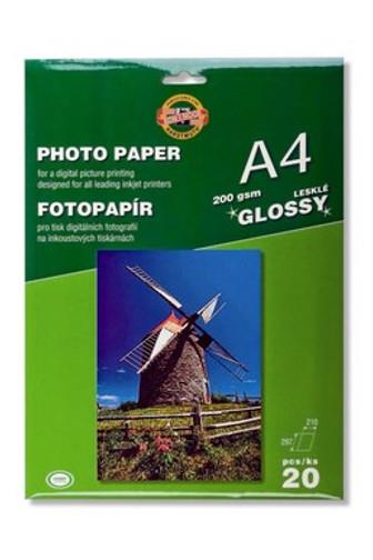 KOH-I-NOOR Fotopapír A4 lesklý 200g 20ks