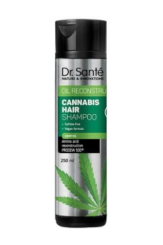 Dr.Santé Cannabis šampon pro slabé a poškozené vlasy s konopným olejem 250 ml