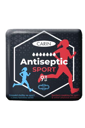 Carin Antiseptic Sport dámské vložky 9 ks