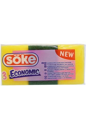 Soke Economic houbičky na nádobí tvarované 3 ks