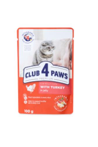 Club 4 Paws pro kočky s krůtím v želé 100 g