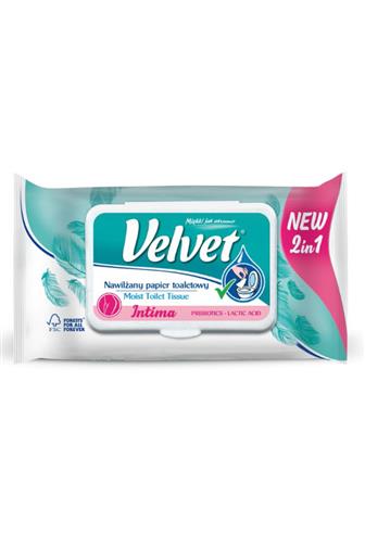 Velvet Intima vlhčený toaletní papír 48 ks
