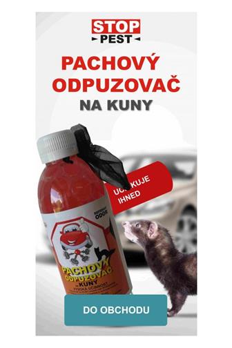 STOP PEST Pachový odpuzovač na Kuny do auta 150 ml