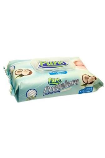 Pure Baby Premium grapes vlhčené ubrousky s clipem 64 ks 