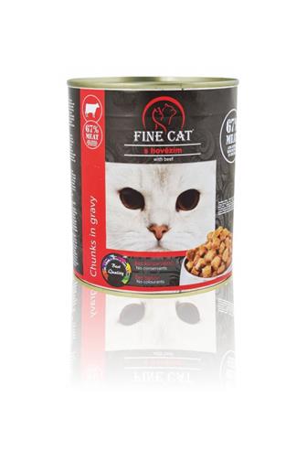 Fine Cat Konzerva pro kočky s hovězím 830 g