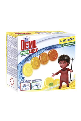 Dr. Devil Push Pull WC  Lemon Fresh Sweety 4 x 20 g