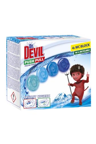 Dr. Devil Push Pull WC Polar Aqua 4 x 20 g